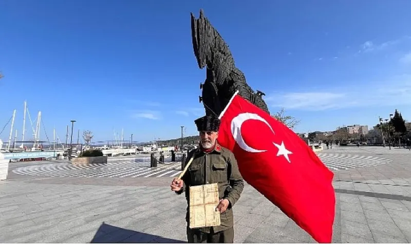 AVCILAR’dan yola çıkan Türk Bayrağı Çanakkale’ye ulaştı 