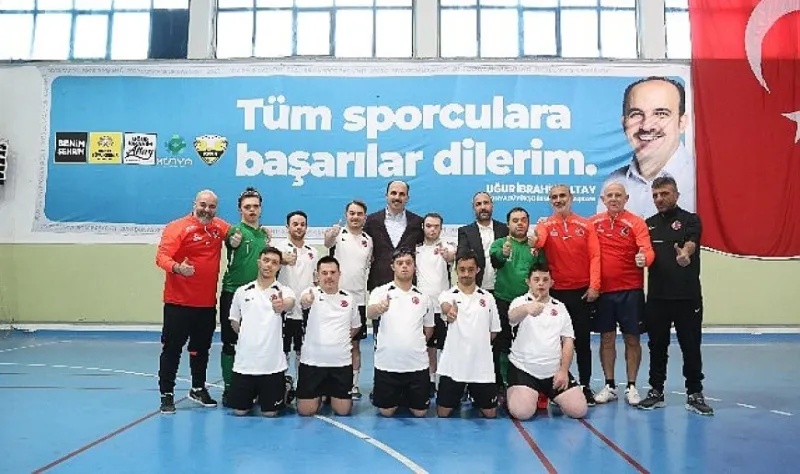 Başkan Altay Avrupa Şampiyonası’na Konya’da Hazırlanan Özel Sporcularla Buluştu