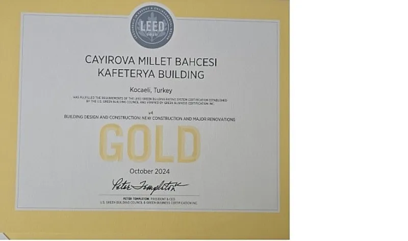 Büyükşehir, LEED Gold Sertifikasına layık görüldü