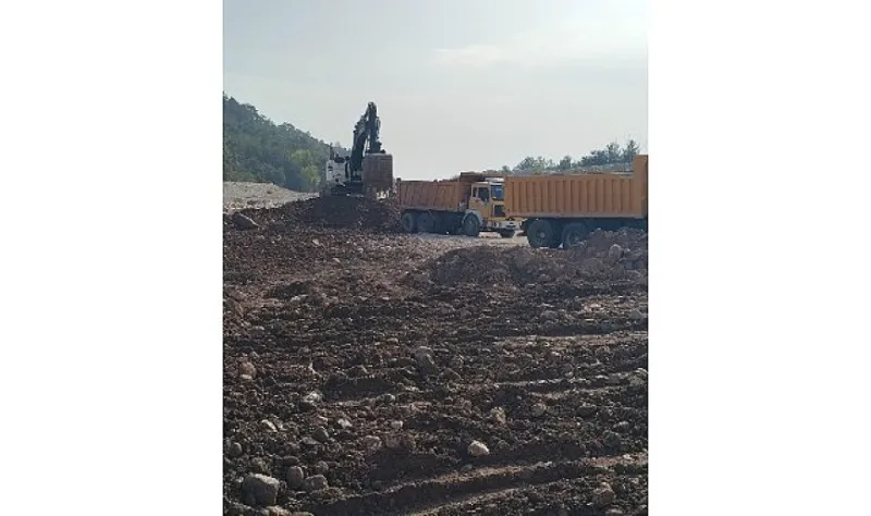 Göynük’te yol çalışması 