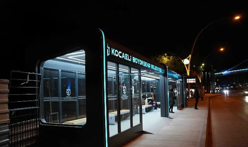 Millet Bahçesi’ne LED’li, modern konsept durak
