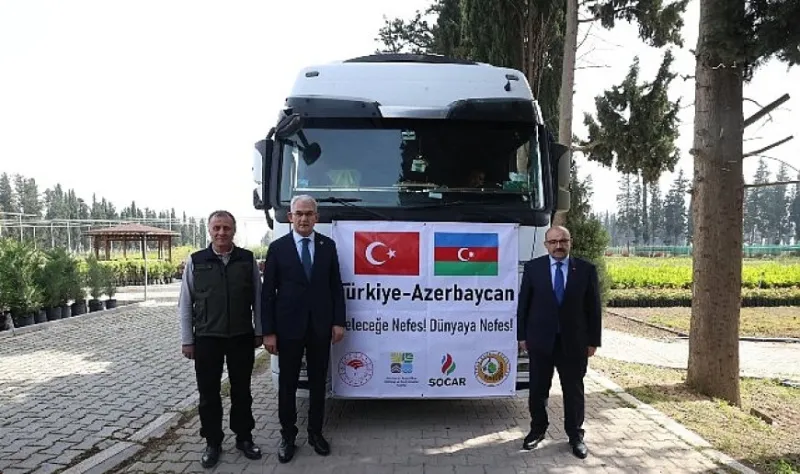100 bin fidan kardeş ülke için yola çıktı