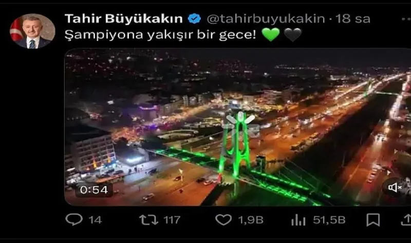 Büyükakın’ın ‘Kocaelispor’ paylaşımları 24 saat geçmeden 13 milyon izlendi