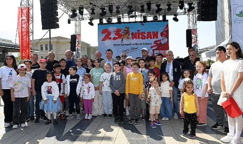Çocuklar 23 Nisan coşkusunu Osmangazi’de yaşıyor