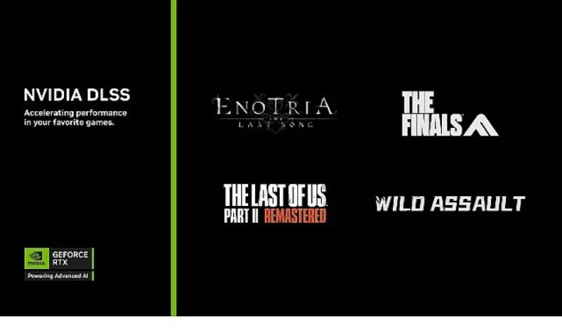 Enotria: The Last Song, THE FINALS ve Wild Assault Oyunları DLSS 4 ve Çoklu Kare Oluşturma desteği Alıyor