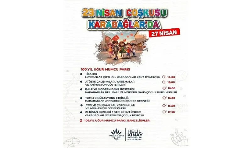 Karabağlar’da 23 Nisan Coşkusu başladı