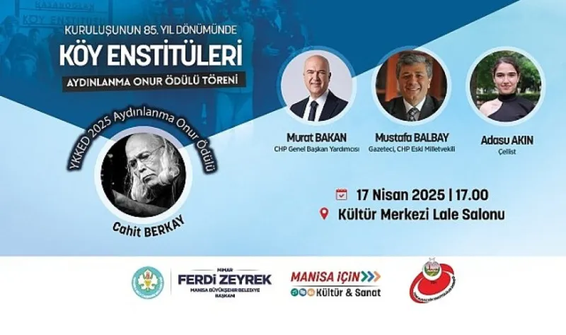 Köy Enstitüleri’nin Kuruluşunun 85. Yılı Manisa’da Kutlanıyor
