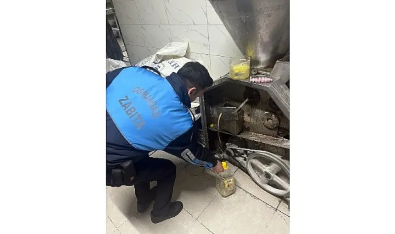 Zabıtadan merdiven altı imalathaneye baskın