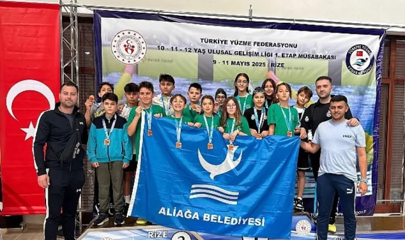Aliağalı Yüzücülerden Madalya Şov, 16 Sporcu 16 Madalya İle Döndü