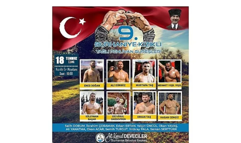 9. Burhaniye-Kızıklı Yağlı Pehlivan Güreşleri’nde Geri Sayım Başladı