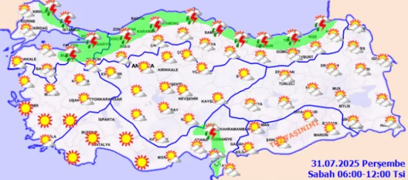 Sağanak, kuvvetli rüzgar ve toz taşınımı etkili olacak
