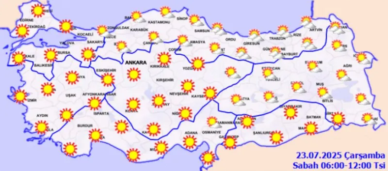 Sıcaklıklar yine mevsim normallerinin üzerinde!