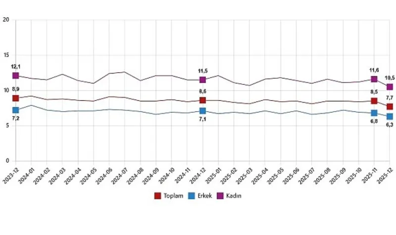 İşgücü İstatistikleri, Aralık 2025