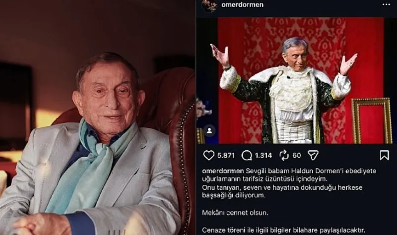 Türk Tiyatrosunun Usta İsmi Haldun Dormen Hayatını Kaybetti