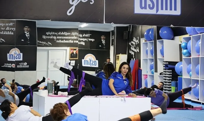 Antalyalılardan ücretsiz spor kurslarına yoğun ilgi