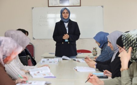 Kocaeli’de anne çocuk aynı kursta eğitimde