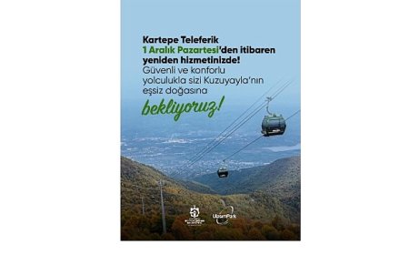 Kartepe Teleferik’te bakım çalışmaları tamam