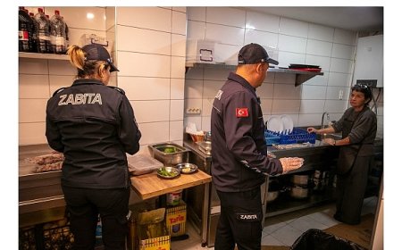 Güzelbahçe Belediyesi zabıta ekiplerinden restoranlara sıkı denetim