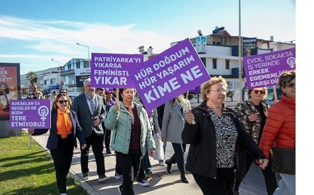 Güzelbahçe Kadına şiddete hayır dedi