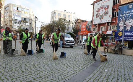 Edremit’te temizlikte 7/24 kesintisiz hizmet