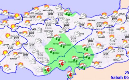 Yurt genelinde parçalı ve bulutlu hava hakim