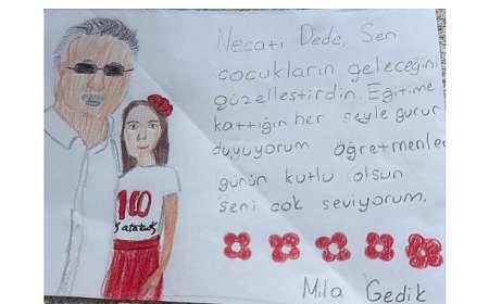 Mila’dan Başkan Topaloğlu’na duygulandıran Öğretmenler Günü sürprizi