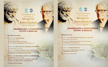 Herakleitos ve İoanna Kuçuradi Felsefe Günleri 29–30 Kasım’da Efes Selçuk’ta