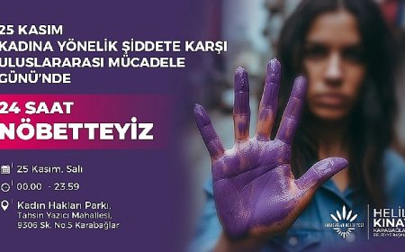 Başkan Kınay, Kadına Şiddete Karşı 24 Saat Nöbet Tutacak