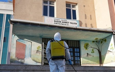Maltepe’de Okullar Dezenfekte ediliyor