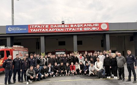 KOÜ öğrencilerine itfaiye teşkilatı tanıtıldı