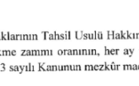 Gecikme zammı ve tecil faizi oranlarında yeni düzenleme