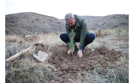 58 Bin Fidan Muhsin Yazıcıoğlu Vefa Ormanı’nda Toprakla Buluştu