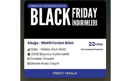Aliağa- Midilli Seferleri İçin Özel Kasım Ayı Fırsatları Başladı