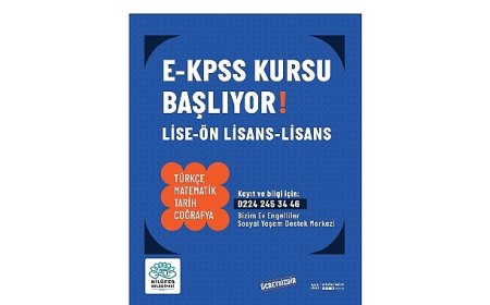 Nilüfer Belediyesi’nden engelli bireylere ücretsiz E-KPSS kursu