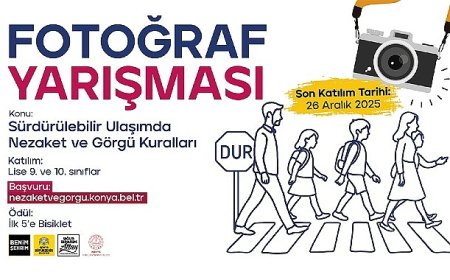 Konya Büyükşehir’den Öğrenciler İçin “Sürdürülebilir Ulaşımda Nezaket ve Görgü Kuralları” Yarışmaları