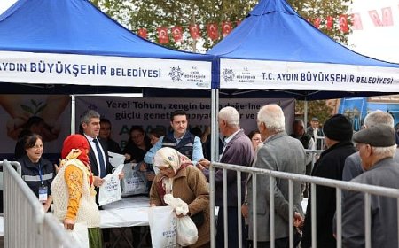 Başkan Çerçioğlu, Ata Tohumlarından Üretilen Fideleri Karacasu’da Vatandaşlarla Buluşturdu