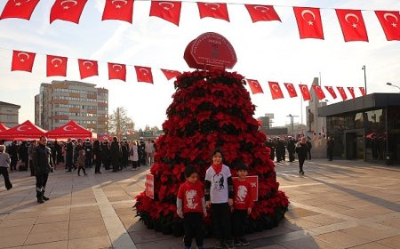 Büyükşehir’den 10 Kasım’a özel 1087 Atatürk çiçeği