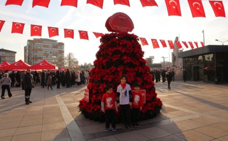 Kocaeli’de 10 Kasım’a özel 1087 Atatürk çiçeği