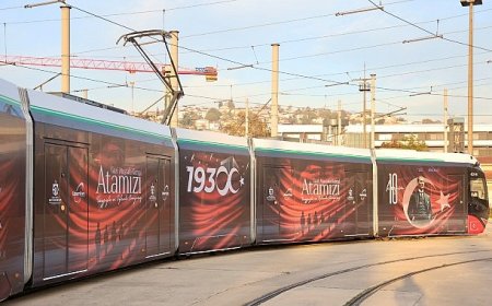 Otobüs ve tramvaylarda Ata’ya saygı