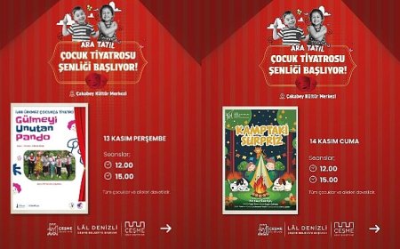 Çeşme Belediyesinden miniklere tiyatro dolu ara tatil