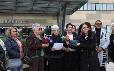 Mudanyalı kadınlar Bursa Şehir Hastanesi önünden kadına şiddete ‘dur’ dedi