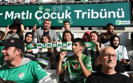 Bursa Osmangazi’de 100 çocuk ilk kez Bursaspor maçında