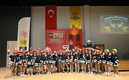 Konya Büyükşehir 31 İlçedeki Tüm 1. Sınıf Öğrencilerine İtfaiye Bilinci Kazandırıyor