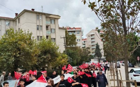 Bursa’da liselilerden 102. Yıl koreografisi