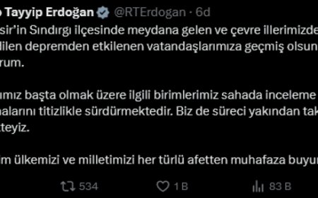 Cumhurbaşkanı Erdoğan: Geçmiş olsun, sahadaki çalışmalar sürüyor