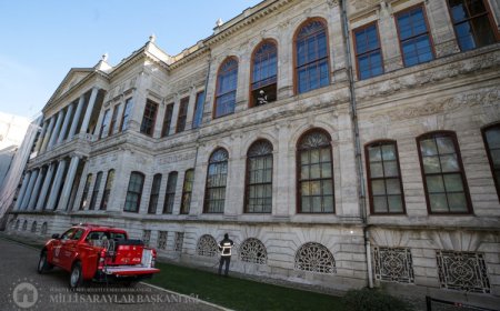 Dolmabahçe Sarayı’nda gerçekçi yangın tatbikatı!