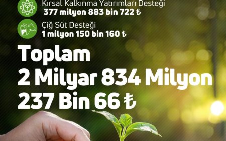 2,8 milyar TL’lik tarımsal destek ödemeleri hesaplarda