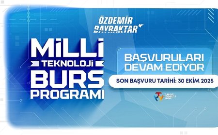 Özdemir Bayraktar Milli Teknoloji Burs Programına Başvurular 30 Ekim’de Sona Eriyor!