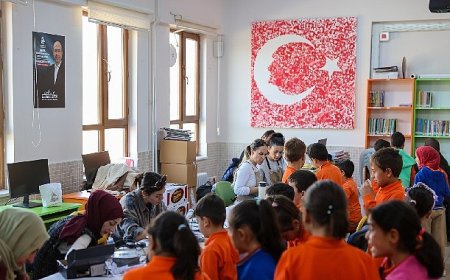 Selçuklu Sanat ve Tasarım Atölyesi’nden dış mahallelerdeki öğrencilere sanat etkinliği