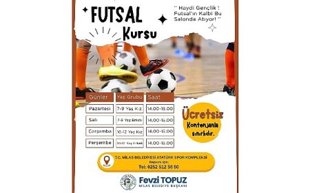 Milas Belediyesi Futsal Kursları İçin Kayıtlar Başladı